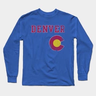 Retro Denver Colorado Home Love Long Sleeve T-Shirt